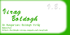 virag boldogh business card